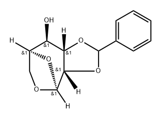 .beta.-L-Gulopyranose, 1,6-anhydro-2,3-O-(phenylmethylene)- 结构式