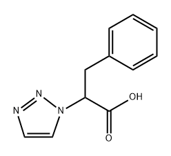 1H-1,2,3-Triazole-1-acetic acid, α-(phenylmethyl)-,1368502-70-8,结构式