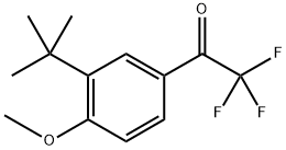 1-(3-(TERT-BUTYL)-4-METHOXYPHENYL)-2,2,2-TRIFLUOROETHANON, 1368534-75-1, 结构式