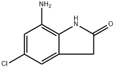 7-Amino-5-chloroindolin-2-one 化学構造式