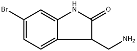 3-(aminomethyl)-6-bromo-2,3-dihydro-1H-indol-2-one Structure