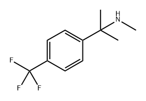 N-甲基-2-(4-(三氟甲基)苯基)丙-2-胺,1368963-87-4,结构式