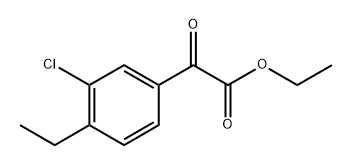 ethyl 2-(3-chloro-4-ethylphenyl)-2-oxoacetate 结构式