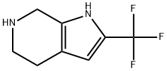 2-(trifluoromethyl)-1H,4H,5H,6H,7H-pyrrolo[2,3-c]pyridine 化学構造式