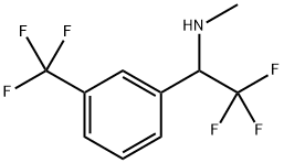 2,2,2-三氟-N-甲基-1-(3-(三氟甲基)苯基)乙烷-1-胺, 1369410-36-5, 结构式