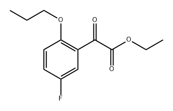 ethyl 2-(5-fluoro-2-propoxyphenyl)-2-oxoacetate Struktur