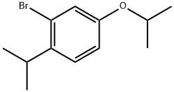 2-Bromo-4-(1-methylethoxy)-1-(1-methylethyl)benzene Struktur