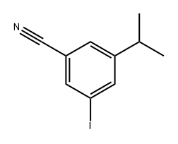3-Iodo-5-isopropylbenzonitrile Struktur