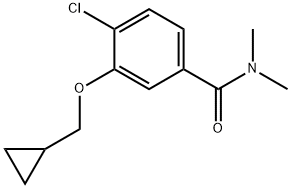 4-Chloro-3-(cyclopropylmethoxy)-N,N-dimethylbenzamide Structure