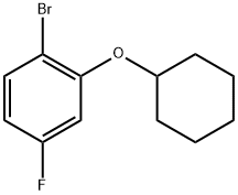 1-bromo-2-(cyclohexyloxy)-4-fluorobenzene 化学構造式