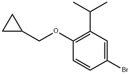 4-bromo-1-(cyclopropylmethoxy)-2-isopropylbenzene,1369811-70-0,结构式