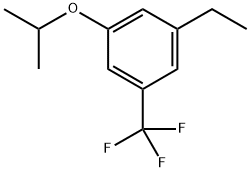 1-ethyl-3-isopropoxy-5-(trifluoromethyl)benzene,1369817-59-3,结构式