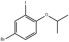 4-Bromo-2-iodo-1-isopropoxybenzene 化学構造式