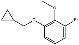 1-bromo-3-(cyclopropylmethoxy)-2-methoxybenzene,1369828-89-6,结构式