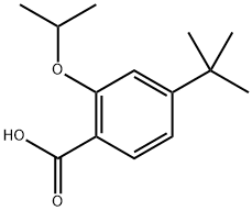 4-(tert-butyl)-2-isopropoxybenzoic acid 结构式