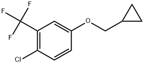 1-Chloro-4-(cyclopropylmethoxy)-2-(trifluoromethyl)benzene 结构式