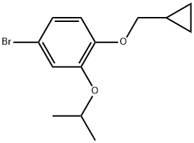 4-Bromo-1-(cyclopropylmethoxy)-2-(1-methylethoxy)benzene Structure