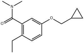 5-(Cyclopropylmethoxy)-2-ethyl-N,N-dimethylbenzamide Structure