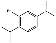 3-Bromo-N,N-dimethyl-4-(1-methylethyl)benzenamine Struktur