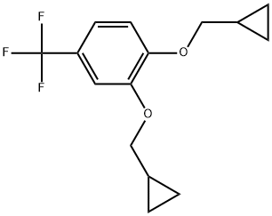 1,2-Bis(cyclopropylmethoxy)-4-(trifluoromethyl)benzene Structure