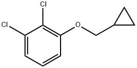 1,2-dichloro-3-(cyclopropylmethoxy)benzene 化学構造式