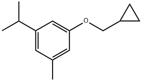 1-(cyclopropylmethoxy)-3-isopropyl-5-methylbenzene Structure