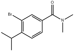 3-Bromo-N,N-dimethyl-4-(1-methylethyl)benzamide 结构式