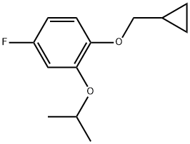 1-(Cyclopropylmethoxy)-4-fluoro-2-(1-methylethoxy)benzene Structure