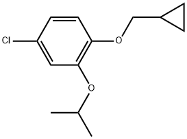 4-Chloro-1-(cyclopropylmethoxy)-2-(1-methylethoxy)benzene Structure