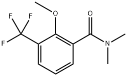 2-methoxy-N,N-dimethyl-3-(trifluoromethyl)benzamide Struktur