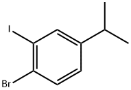 1-bromo-2-iodo-4-isopropylbenzene Structure