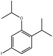 4-iodo-2-isopropoxy-1-isopropylbenzene 化学構造式