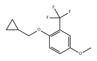 1-(Cyclopropylmethoxy)-4-methoxy-2-(trifluoromethyl)benzene,1369927-75-2,结构式