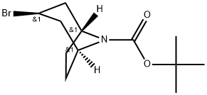 3-溴-8-氮杂双环[3.2.1]辛烷-8-羧酸叔丁酯, 1370210-09-5, 结构式