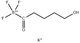 POTA&SZLIG;IUM 5-HYDROXYPENTANOYLTRIFLUOROBORATE 结构式