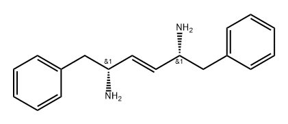 (2R,5R,E)-1,6-二苯基己基-3-烯-2,5-二胺 结构式