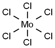 molybdenum(VI) chloride 化学構造式