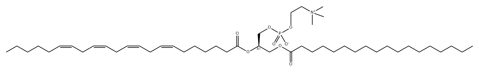 1-Stearoyl-2-Adrenoyl-sn-glycero-3-PC 化学構造式