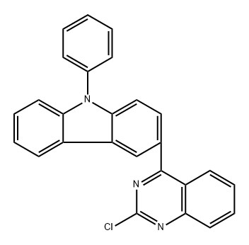 3-(2-Chloro-4-quinazolinyl)-9-phenyl-9H-carbazole Struktur