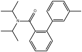 3'-Methyl-N,N-bis(1-methylethyl)[1,1'-biphenyl]-2-carboxamide Structure