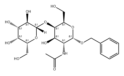 Benzyl 2-acetamido-2-deoxy-4-O-(b-D-galactopyranosyl)-a-D-galactopyranoside Struktur
