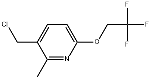 3-(Chloromethyl)-2-methyl-6-(2,2,2-trifluoroethoxy)pyridine 结构式