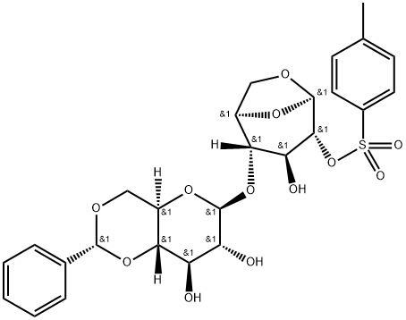 β-D-Glucopyranose, 1,6-anhydro-4-O-[4,6-O-[(R)-phenylmethylene]-β-D-glucopyranosyl]-, 2-(4-methylbenzenesulfonate)|