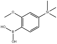 (2-Methoxy-4-(trimethylsilyl)phenyl)boronic acid Struktur
