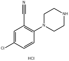 5-chloro-2-(piperazin-1-yl)benzonitrile
hydrochloride 结构式