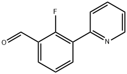 2-fluoro-3-(pyridin-2-yl)benzaldehyde Structure