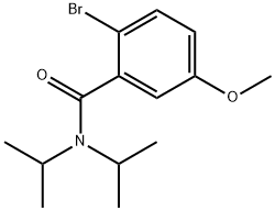 2-Bromo-5-methoxy-N,N-bis(1-methylethyl)benzamide 化学構造式