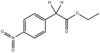 Benzeneacetic-α,α-d2 acid, 4-nitro-, ethyl ester Structure