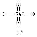 lithium perrhenate Struktur