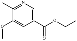 Ethyl 5-methoxy-6-methyl-3-pyridinecarboxylate Struktur